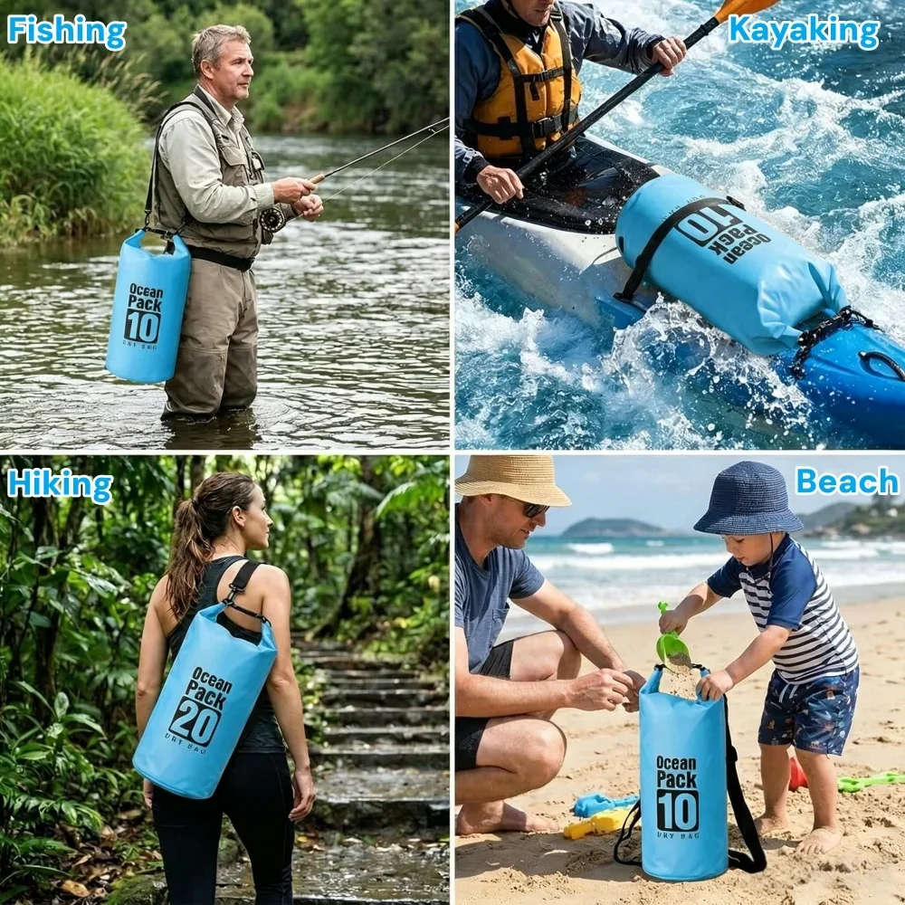 Tas Kering Tahan Air 500D, Tas - Fishing Kayak Storage Bag ulasan dan harga